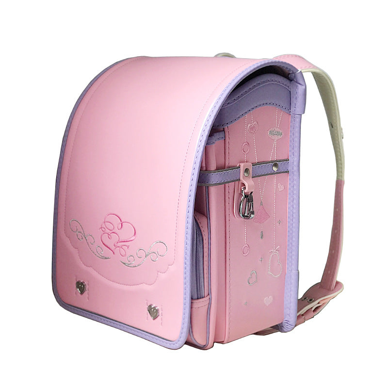 Everybabad Japanese-Style Elementary School Backpack with Multi-Pocket Storage image 3