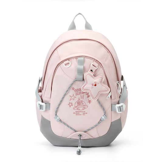 Everybabad Candy Bunny Student Backpack with Decorative Charm product view
